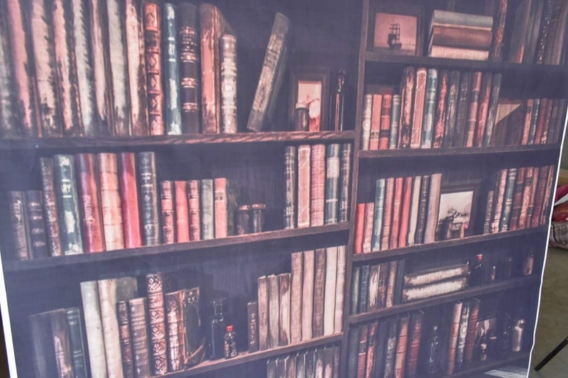 AOFOTO 10x10ft Old Books on Vintage Bookshelf Photography Background Library Retro Bookcase Backdrop Kid Boy Girl Adult Artistic Portrait Photoshoot Studio Props Video Drape Wallpaper - Image 5